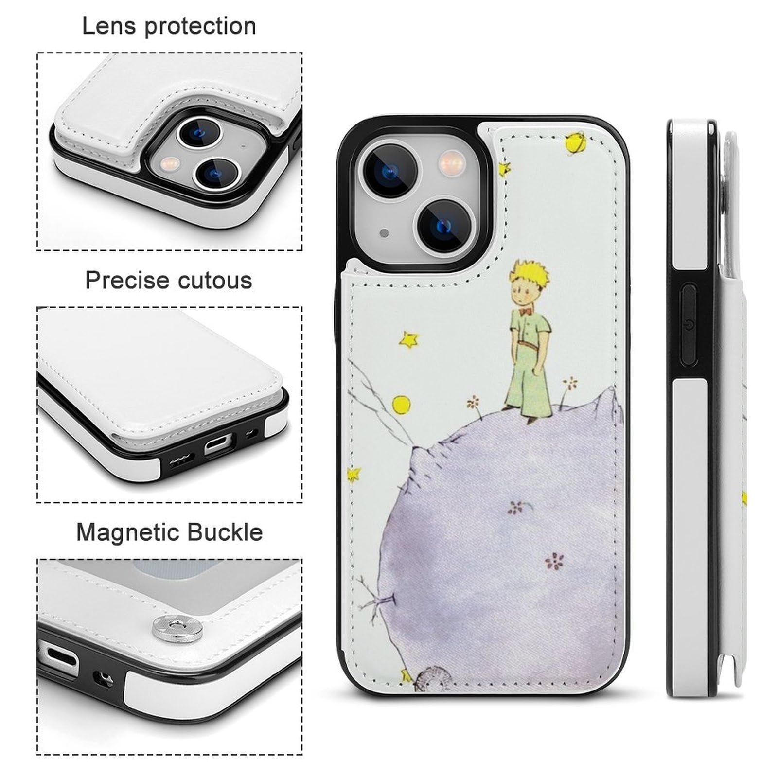 Amazon.co.jp: iPhone 15 ケース 手帳型 星の王子さま 全機種